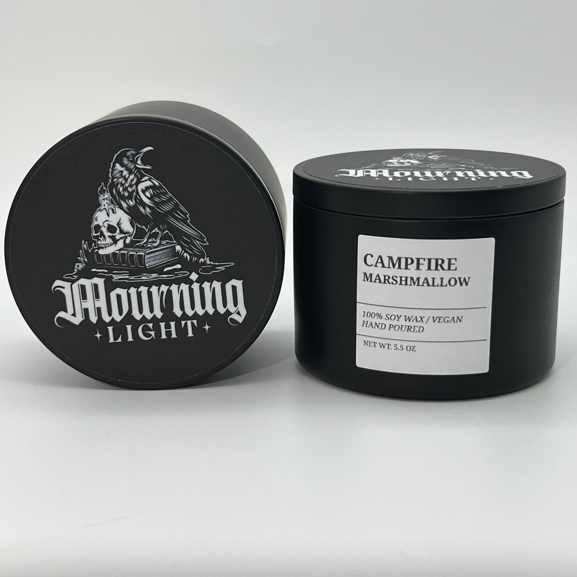 Campfire Marshmallow Candle - 100% Soy Wax - 5.5 oz - In Mourning