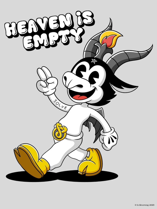 "Heaven is Empty" Baphomet Poster - In Mourning