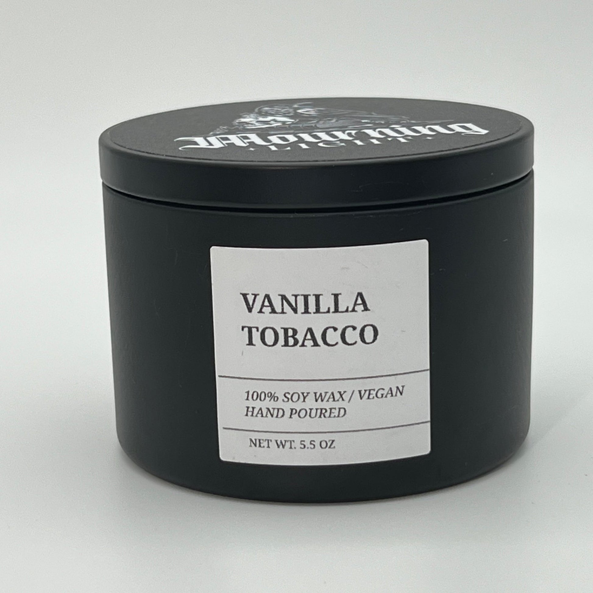 Vanilla Tobacco Candle - Soy Wax - 5.5 oz - In Mourning