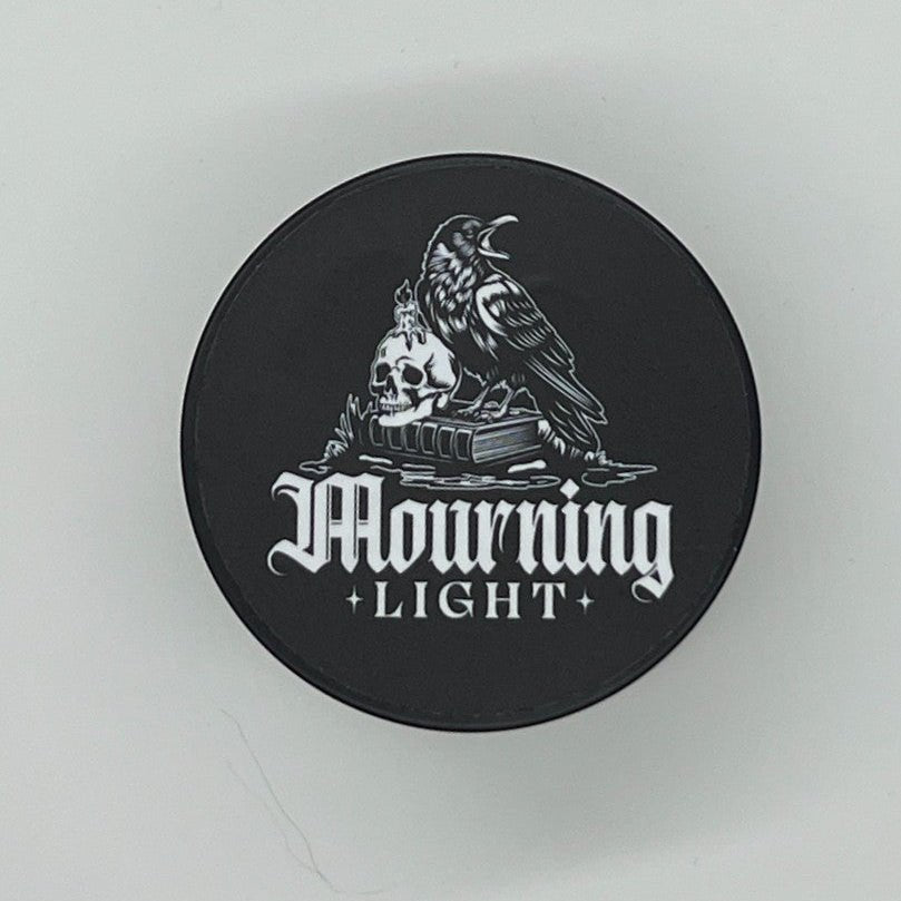 Vanilla Tobacco Candle with Black Tourmaline Pieces - 100% Soy Wax - 5.5 oz - In Mourning
