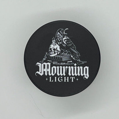 Vanilla Tobacco Candle with Black Tourmaline Pieces - 100% Soy Wax - 5.5 oz - In Mourning